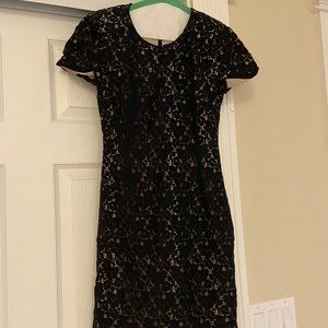 French Connection black lace mini dress (size 0)